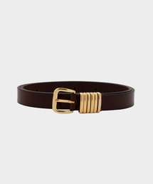 CINOH（チノ）の「SLIM LEATHER BELT ALL GOLD DETAIL（ベルト）」