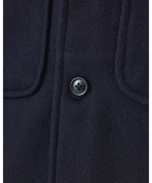 ABAHOUSE（アバハウス）の「【セットアップ対応】ウールミルド CPOシャツブルゾン/ ボックスシルエット（ブルゾン・メンズ・ネイビー/グレー・46/48）」の9枚目の写真