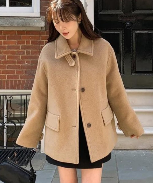 sixtypercent サイドショートコート pコート ダッフルコート 韓国 ショートダッフルコート｜コート｜韓国ファッション通販 SONA