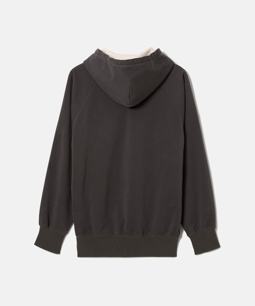 SEAGREEN（シーグリーン）の「SEAGREEN(シーグリーン) OG FRENCH PATCH POCKET HOODIE（パーカー・メンズ・アイボリー/ブラック・3/2/1）」の3枚目の写真