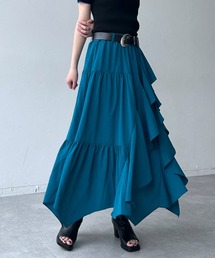 PAGEBOY（ページボーイ）の「ジグフリティアードスカート【ウエストゴム・ストレスフリー】（スカート）」