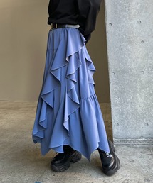 PAGEBOY（ページボーイ）の「ジグフリティアードスカート【ウエストゴム・ストレスフリー】（スカート）」