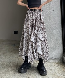 PAGEBOY（ページボーイ）の「ジグフリティアードスカート【ウエストゴム・ストレスフリー】（スカート）」