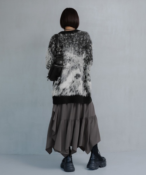 PAGEBOY(ページボーイ)の「ジグフリティアードスカート(スカート・レディース・ブルー/チャコールグレー/ブラック/グレイッシュベージュ・FREE)」の20枚目の写真