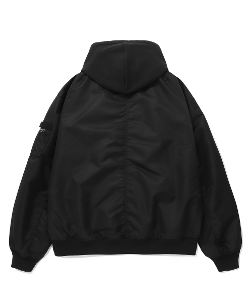 COVERNAT（カバーナット）の「ディタッチャブルフードMA-1ブラック（ブルゾン・レディース・その他・SMALL/MEDIUM）」の2枚目の写真