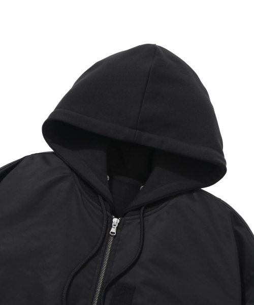 COVERNAT（カバーナット）の「ディタッチャブルフードMA-1ブラック（ブルゾン・レディース・その他・SMALL/MEDIUM）」の4枚目の写真