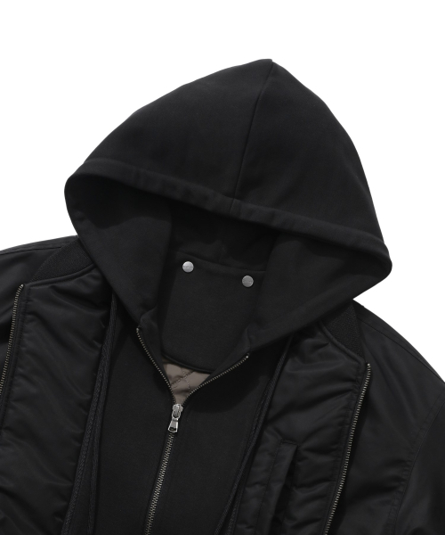 COVERNAT（カバーナット）の「ディタッチャブルフードMA-1ブラック（ブルゾン・レディース・その他・SMALL/MEDIUM）」の5枚目の写真
