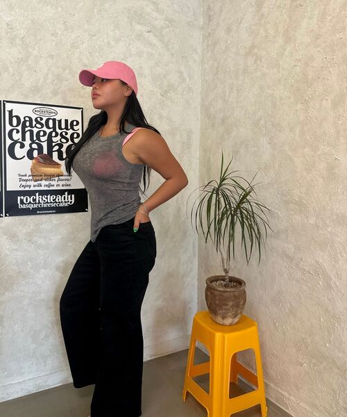 LADY VOLUME(レディーボリューム)の「ストレートフレアジーンズ (ブラック)(デニムパンツ・レディース・その他・SMALL/MEDIUM/LARGE)」の9枚目の写真
