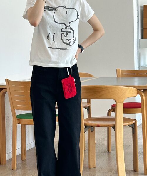 LADY VOLUME(レディーボリューム)の「ストレートフレアジーンズ (ブラック)(デニムパンツ・レディース・その他・SMALL/MEDIUM/LARGE)」の19枚目の写真