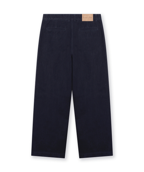 BESLOW(ビースロー)の「VELVET DENIM ONE TUCK CURVED PANTS INDIGO(デニムパンツ・メンズ・その他・28/30/32/34)」の6枚目の写真