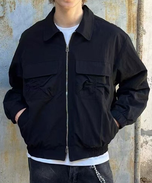 セール】ギャザーデザインオーバーサイズブルゾン（ブルゾン）｜B.R.U