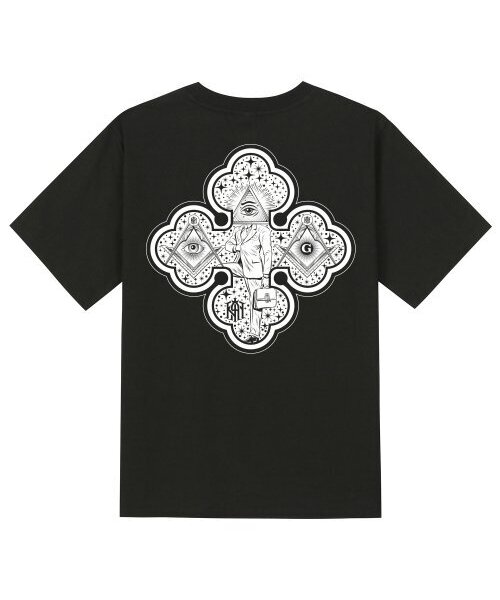 KAN6312(カン6312)の「KTB0123 フリーメイソン 半袖Tシャツ - ブラック(Tシャツ/カットソー・メンズ・その他・LARGE/MEDIUM/SMALL/X-LARGE)」の1枚目の写真