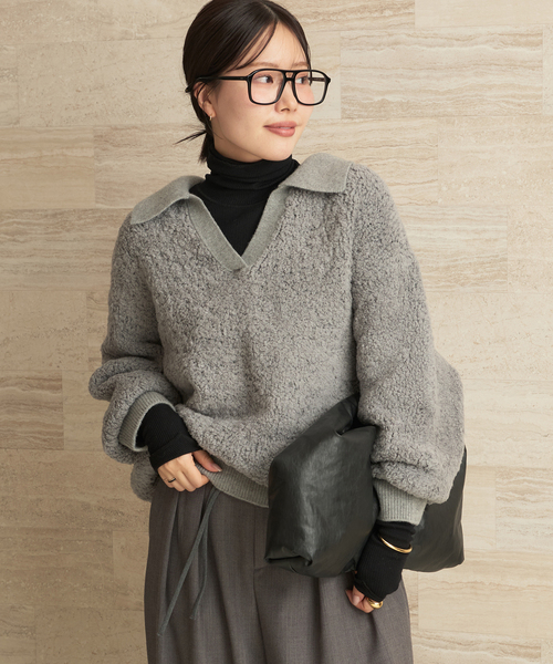 追加》super100s jersey turtle ニット（Tシャツ/カットソー）｜Plage