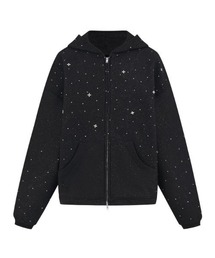 ANDWANG パーカー Kirakira zip up (gray)