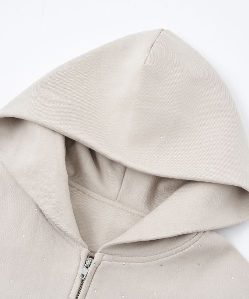 kirakira jewel zip up（パーカー）｜andwang（アンドワン）の