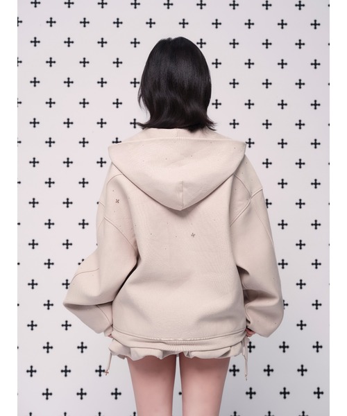 kirakira jewel zip up（パーカー）｜andwang（アンドワン）の
