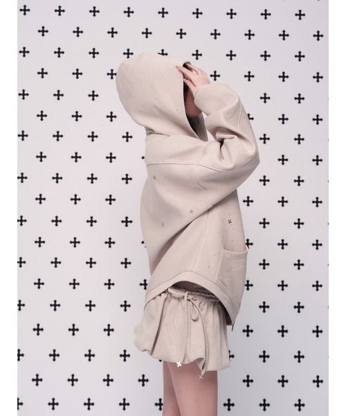 kirakira jewel zip up（パーカー）｜andwang（アンドワン）の