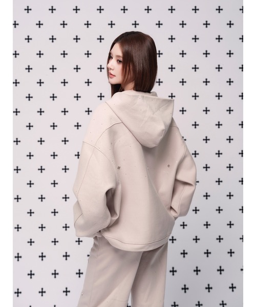 kirakira jewel zip up（パーカー）｜andwang（アンドワン）の