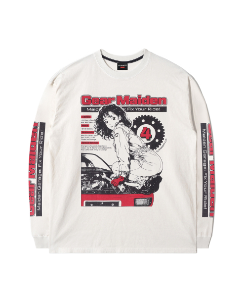 QT8 GARMENTS(キューティーエイトガーメント)の「RG Gear Maiden Washed Long Sleeve (Ecru)(Tシャツ/カットソー・レディース・その他・LARGE/X-LARGE/MEDIUM)」の2枚目の写真