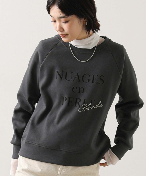 Gready Brilliant(グレディブリリアン)の「NUAGESラグランカットソー(Tシャツ/カットソー・レディース・アイボリー/チャコールグレー・38)」の11枚目の写真
