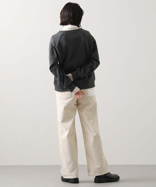 Gready Brilliant(グレディブリリアン)の「NUAGESラグランカットソー(Tシャツ/カットソー・レディース・アイボリー/チャコールグレー・38)」の14枚目の写真