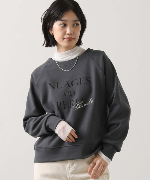 Gready Brilliant(グレディブリリアン)の「NUAGESラグランカットソー(Tシャツ/カットソー・レディース・アイボリー/チャコールグレー・38)」の16枚目の写真