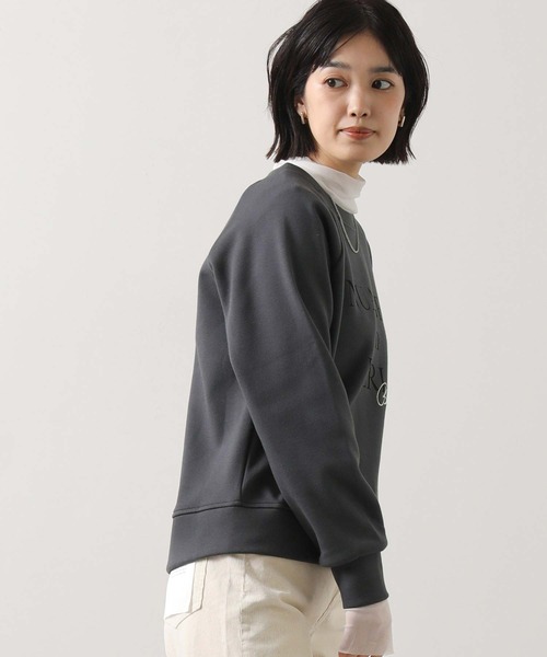Gready Brilliant(グレディブリリアン)の「NUAGESラグランカットソー(Tシャツ/カットソー・レディース・アイボリー/チャコールグレー・38)」の17枚目の写真