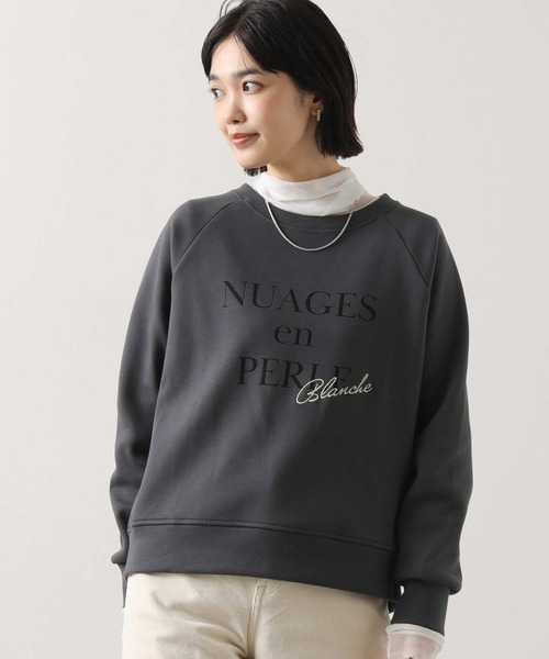 Gready Brilliant(グレディブリリアン)の「NUAGESラグランカットソー(Tシャツ/カットソー・レディース・アイボリー/チャコールグレー・38)」の19枚目の写真