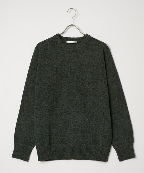ikka（イッカ）の「Wフェイスモールクルーニット（ニット/セーター・メンズ・ブルー/ベージュ/チャコール/グリーン・XL/L/M/S）」の18枚目の写真