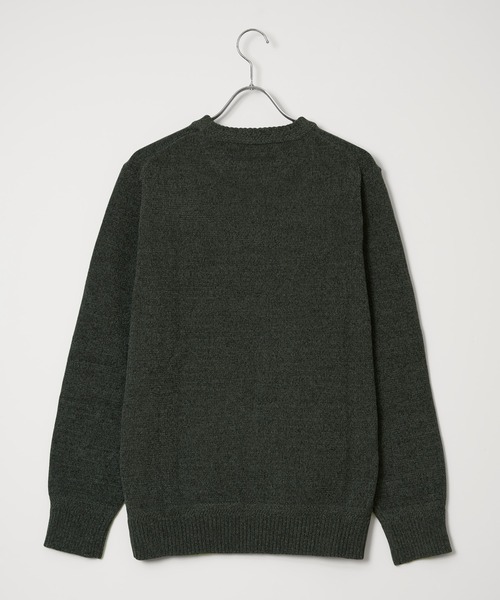 ikka（イッカ）の「Wフェイスモールクルーニット（ニット/セーター・メンズ・ブルー/ベージュ/チャコール/グリーン・XL/L/M/S）」の19枚目の写真
