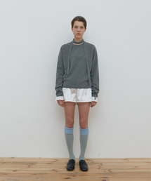 DOT TRUNK SHORTS_WHITE