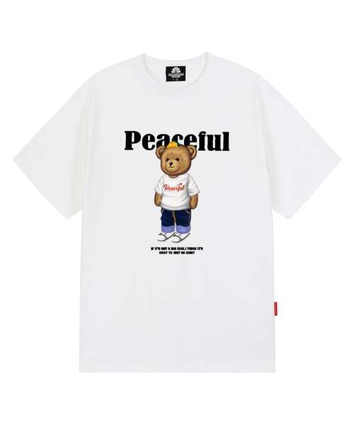TRIPSHION(トリップション)の「BIG BEAR STANDING Tシャツ - ホワイト(Tシャツ/カットソー・メンズ・その他・X-LARGE/MEDIUM/LARGE)」の1枚目の写真