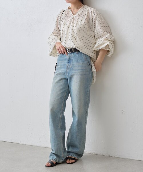 BEARDSLEY（ビアズリー）の「スモールカットジャガードブラウス（シャツ/ブラウス・レディース・ホワイト・FREE）」の21枚目の写真