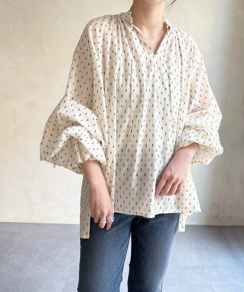 BEARDSLEY（ビアズリー）の「スモールカットジャガードブラウス（シャツ/ブラウス・レディース・ホワイト・FREE）」の18枚目の写真