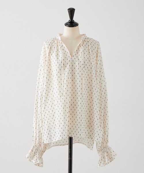 BEARDSLEY（ビアズリー）の「スモールカットジャガードブラウス（シャツ/ブラウス・レディース・ホワイト・FREE）」の14枚目の写真