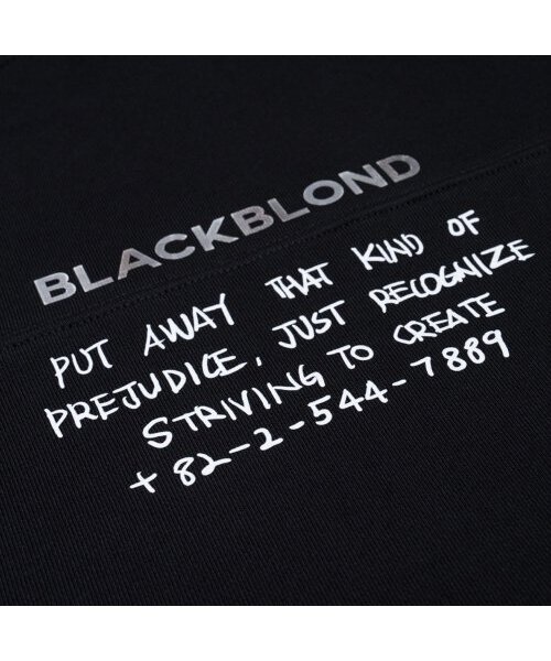 BLACK BLOND(ブラック ブロンド)の「ビビディ 1982 ノーシンパシースウェットシャツ (ブラック)(スウェット・レディース・その他・LARGE/MEDIUM/X-LARGE)」の7枚目の写真