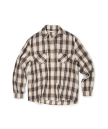 ETCE（イーティーシーイー）の「(BASE) DESTROYED CHECK SHIRTS (IVORY)（シャツ/ブラウス）」