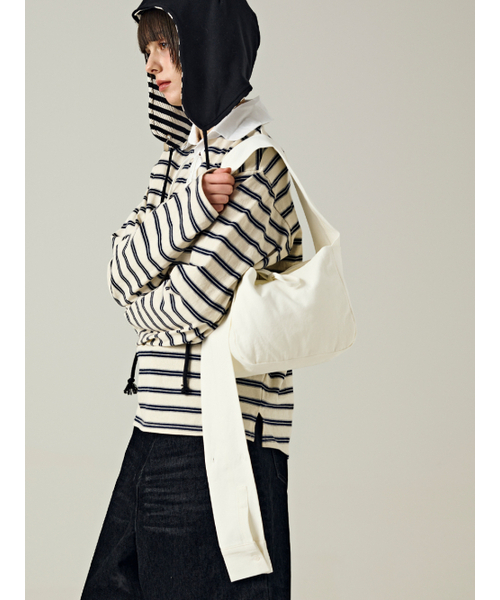 Salad bowls（サラダボール）の「Oxford Shirt Bags [IVORY]（ショルダーバッグ・レディース・アイボリー・FREE）」の9枚目の写真