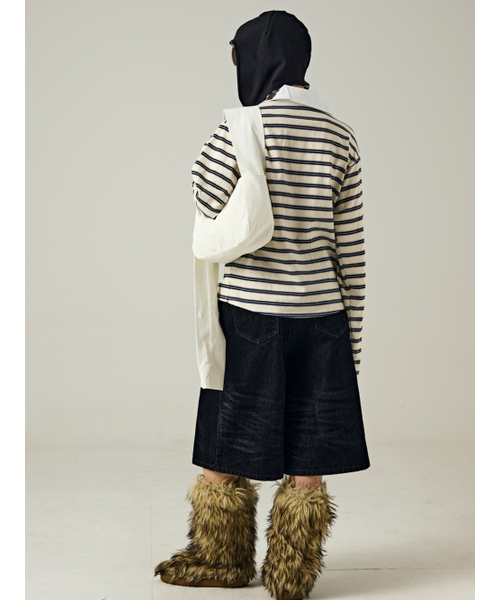 Salad bowls（サラダボール）の「Oxford Shirt Bags [IVORY]（ショルダーバッグ・レディース・アイボリー・FREE）」の12枚目の写真