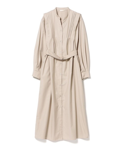 BEAMS HEART（ビームスハート）の「ベルト付き タック ワンピース（ワンピース・レディース・チャコールグレー/ブラウン系その他2・FREE）」の9枚目の写真