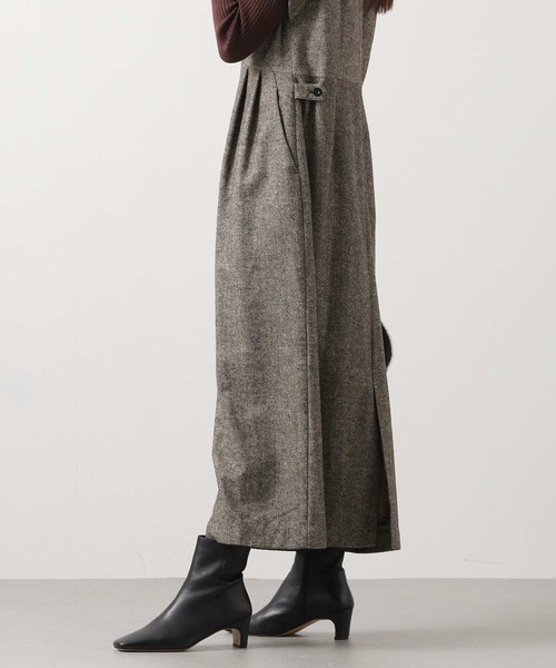 Gready Brilliant（グレディブリリアン）の「ウール混へリンボンＶネックジャンスカ（ワンピース・レディース・ブラウン系・FREE）」の12枚目の写真