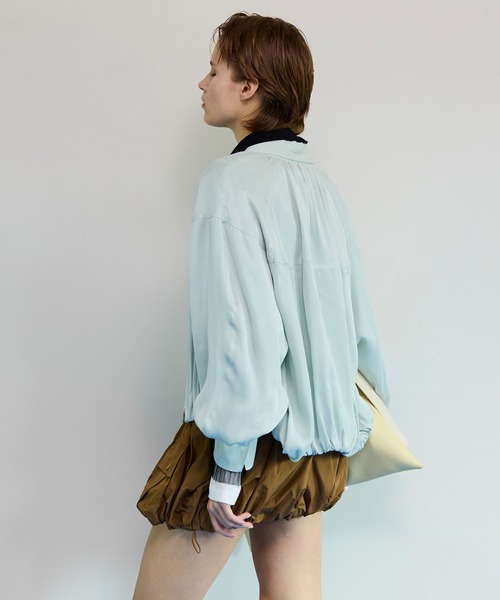balloon zip shirt ミントグリーン Balloon Zip Shirt/バルーンジップシャツ 【公式通販】