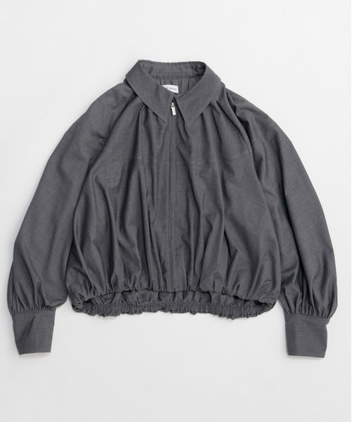 MAISON SPECIAL(メゾンスペシャル)の「Balloon Zip Shirt/バルーンジップシャツ(シャツ/ブラウス・レディース・ホワイト/ミント/グレー・FREE)」の14枚目の写真