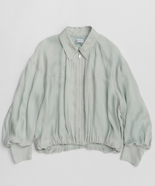 MAISON SPECIAL(メゾンスペシャル)の「Balloon Zip Shirt/バルーンジップシャツ(シャツ/ブラウス・レディース・ホワイト/ミント/グレー・FREE)」の15枚目の写真