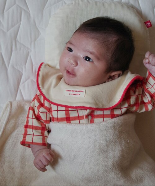 p.premier（ピードットプルミエ）の「総柄ストレッチカバーオール&スタイセット（ロンパース・キッズ・アイボリー/オフホワイト/グリーン/レッド/マスタード/その他11・60/70/80）」の9枚目の写真