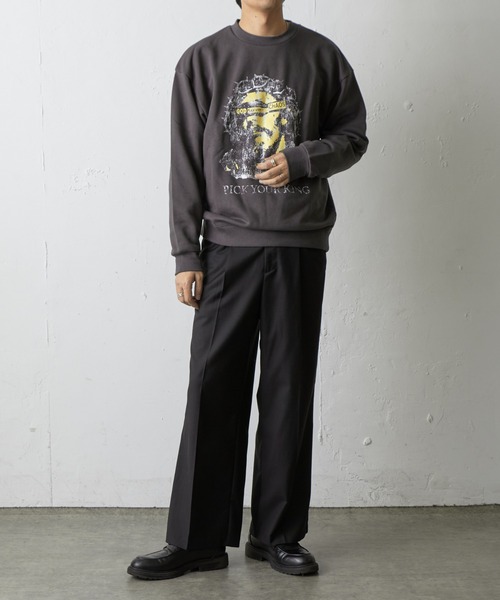 COLONY 2139（コロニートゥーワンスリーナイン）の「GODSAVEスウェットクルーネック（スウェット・メンズ・グレー/チャコールグレー・MEDIUM/LARGE）」の7枚目の写真