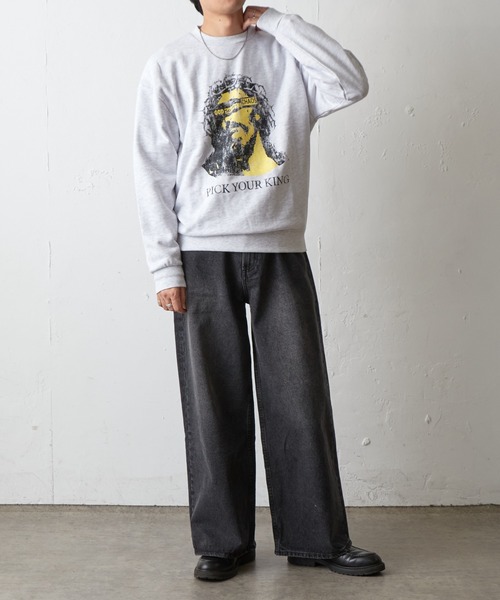 COLONY 2139（コロニートゥーワンスリーナイン）の「GODSAVEスウェットクルーネック（スウェット・メンズ・グレー/チャコールグレー・MEDIUM/LARGE）」の15枚目の写真