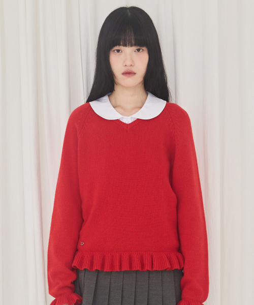 ALKI ALKA(アルキアルカ)の「Round Collar Shirring Blouse (White)(シャツ/ブラウス・レディース・ホワイト・FREE)」の2枚目の写真