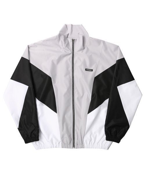 オールデュースポ バイカラーウィンドブレーカー (グレー)