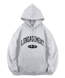 LENGAGEMENT（ランガージュマン）の「アーチロゴフードパーカー[メランジ]（パーカー）」
